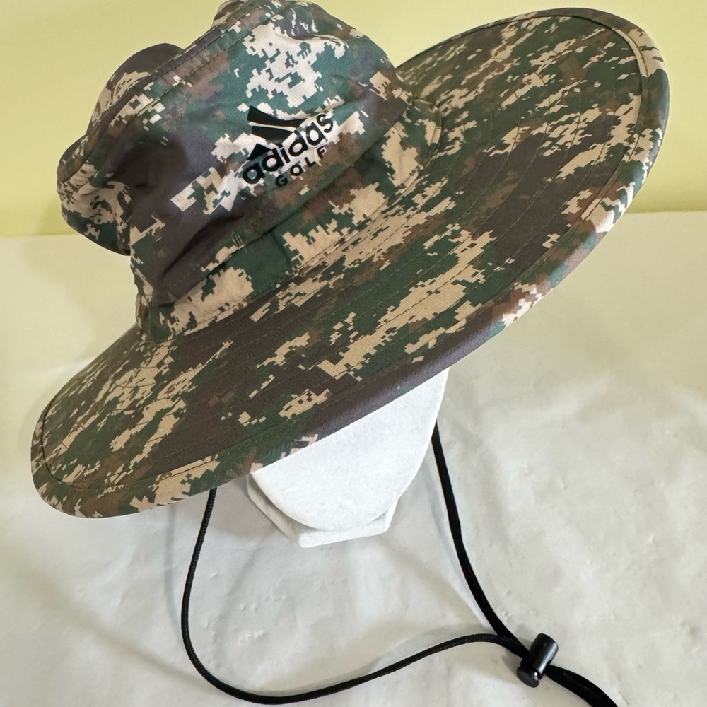 NEW Adidas Men’s Wide-Brim Golf Sport Sun Hat Digital Camo
